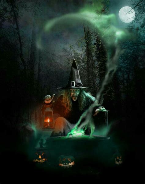 Mystical Witch Art for a Magical Halloween Theme